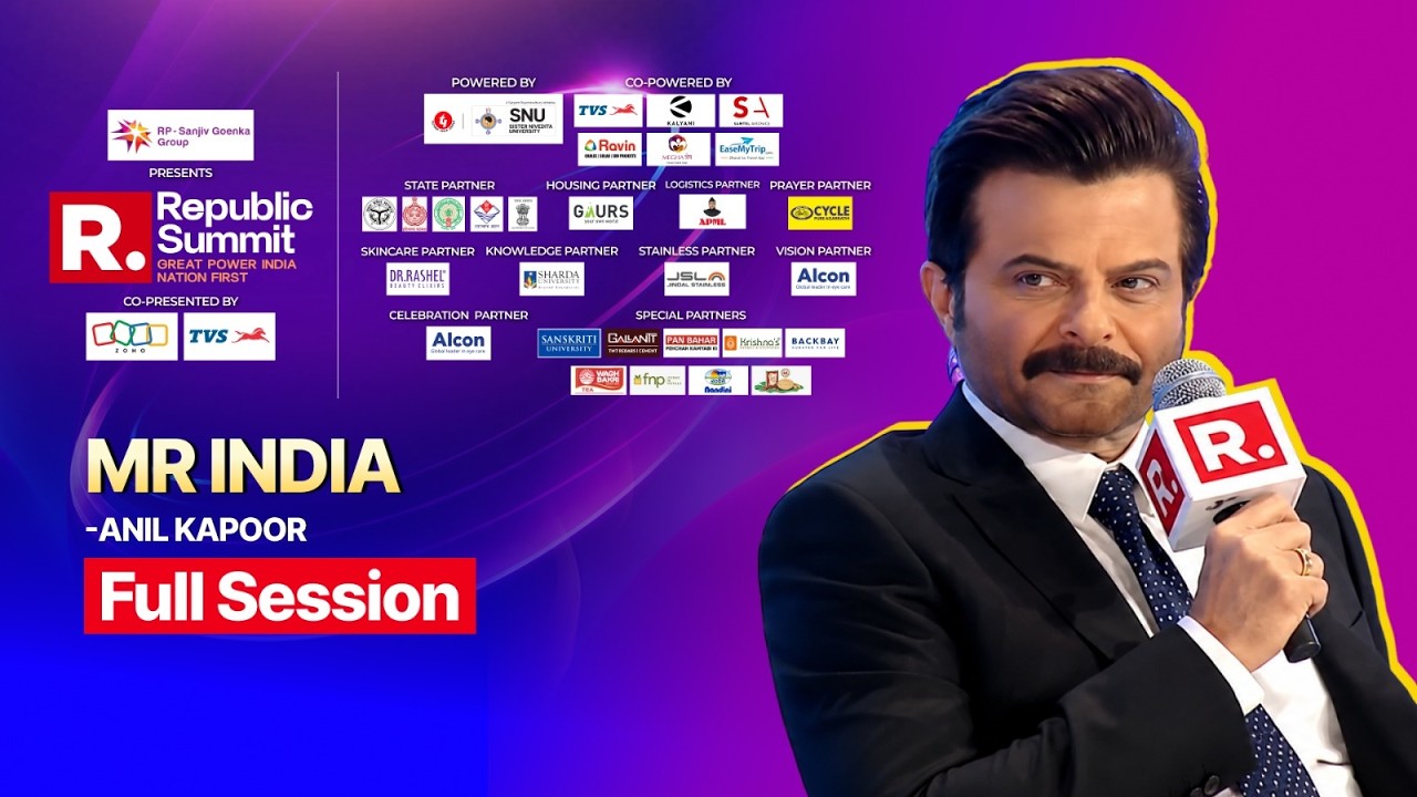 Republic Summit 2026: Anil Kapoor, Actor & Film Producer | Mr India | Great Power India