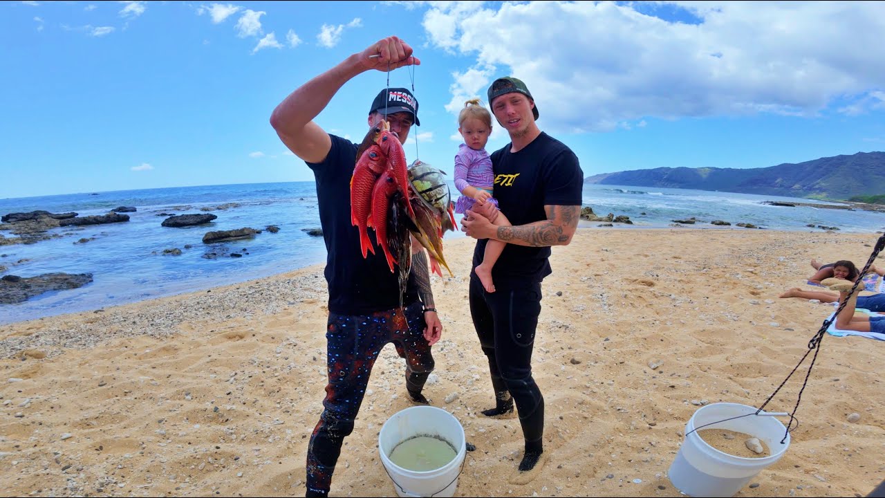 He not comin in hea MESSIN! Bradda Okz got his REDEMPTION! / Spearfishing Hawaii Vlog