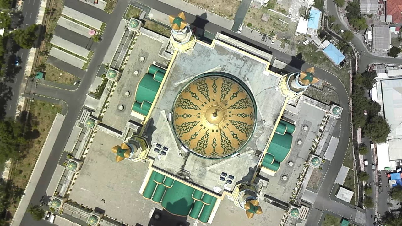 Islamic Center Lombok - Masjid Raya Hubbul Wathan, NTB LOMBOK, dari ketinggian 1000FT.