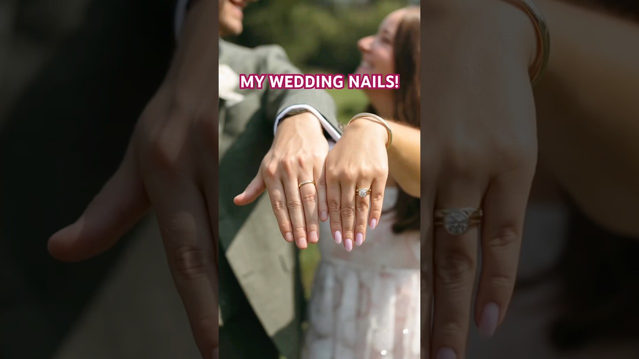 doing my own wedding nails!! 💞