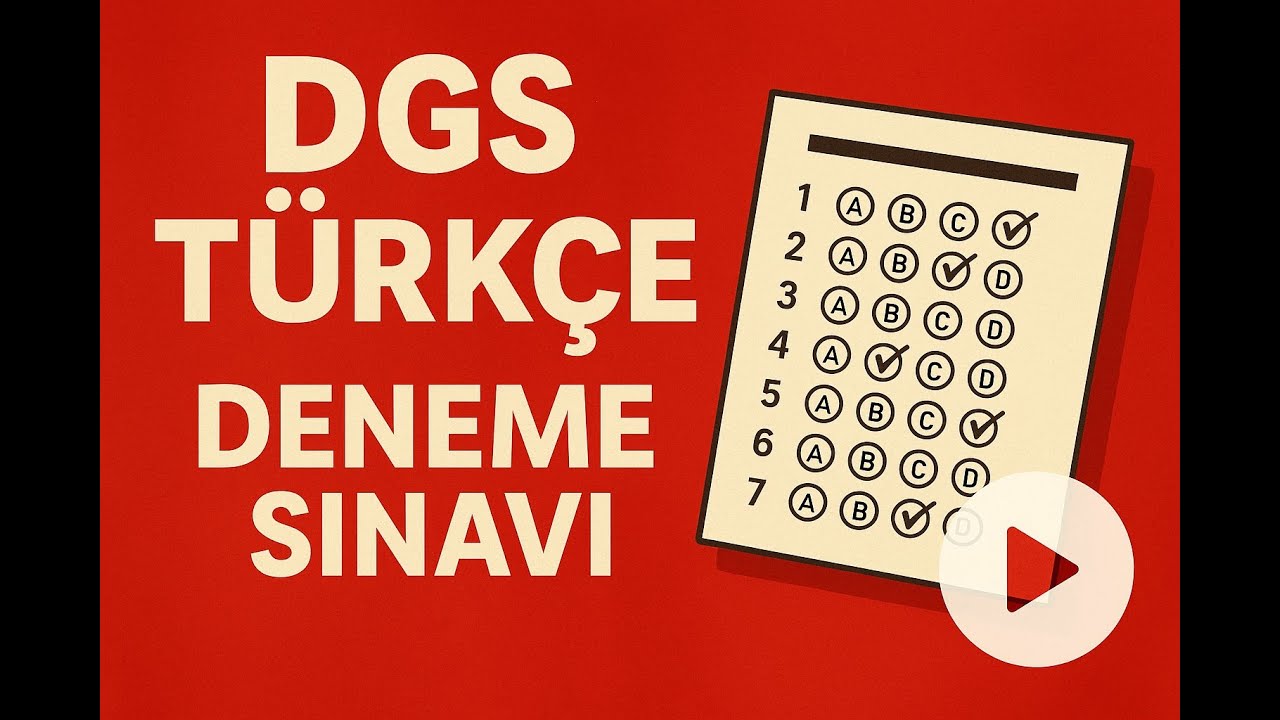 DGS 2025 Sözel Deneme + Ücretsiz PDF!
