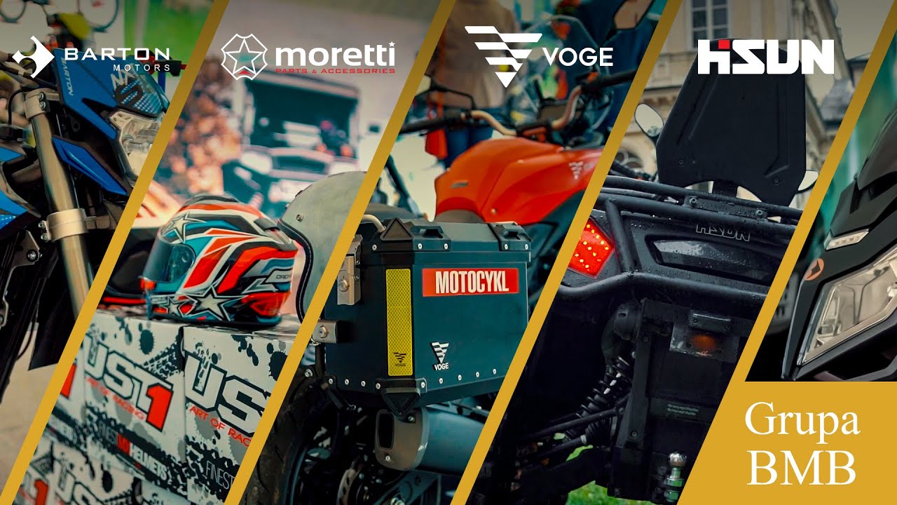 Poznaj nas bliżej - Grupa BMB i jej marki. Barton Motors, Moretti Parts, Voge, Hisun, Origine, Just1
