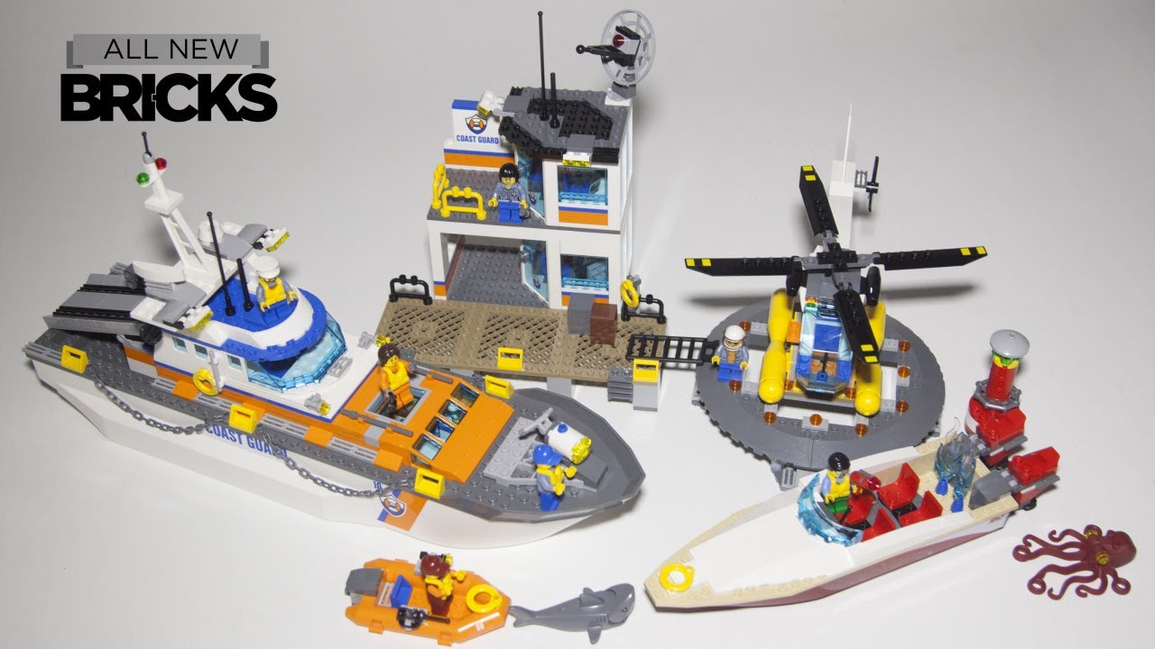 Lego City 60167 Coast Guard Head Quarters Speed Build