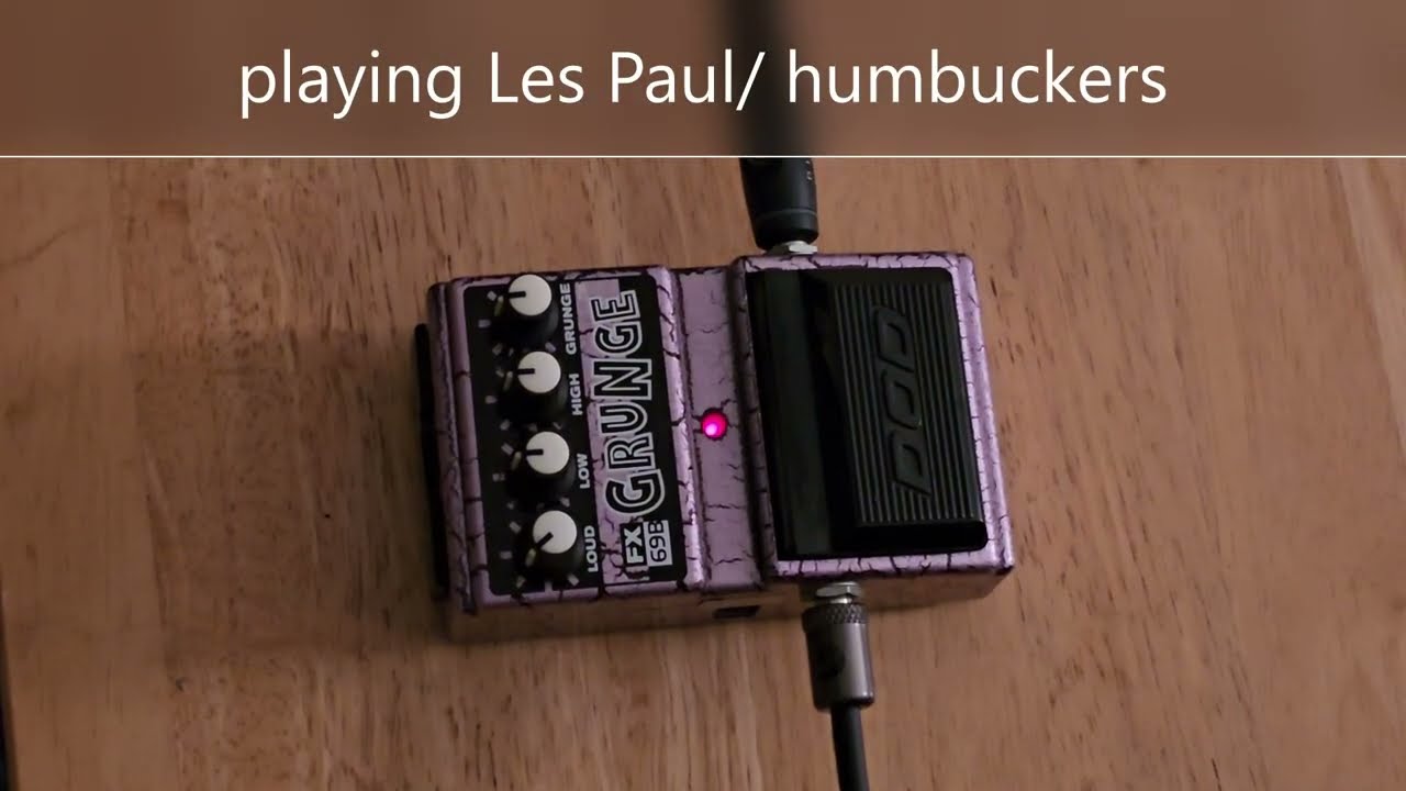 demo of 1998 Grunge guitar pedal DOD FX69B