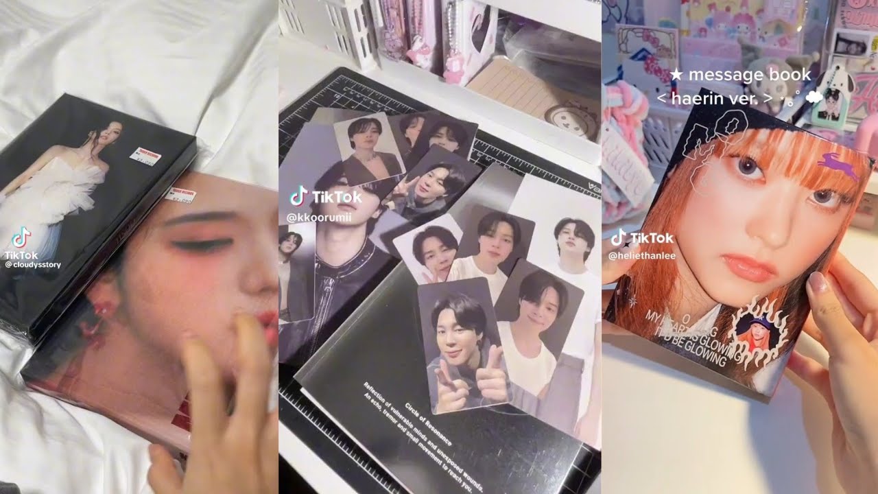 🧸🌷 unboxing album kpop🎀 #5 tiktok compilationl | Staynuna