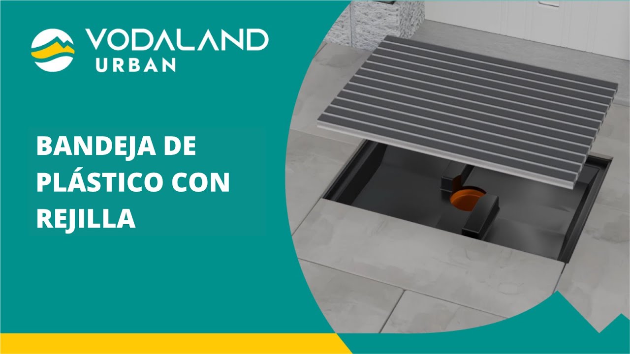 Bandeja de plástico con rejilla