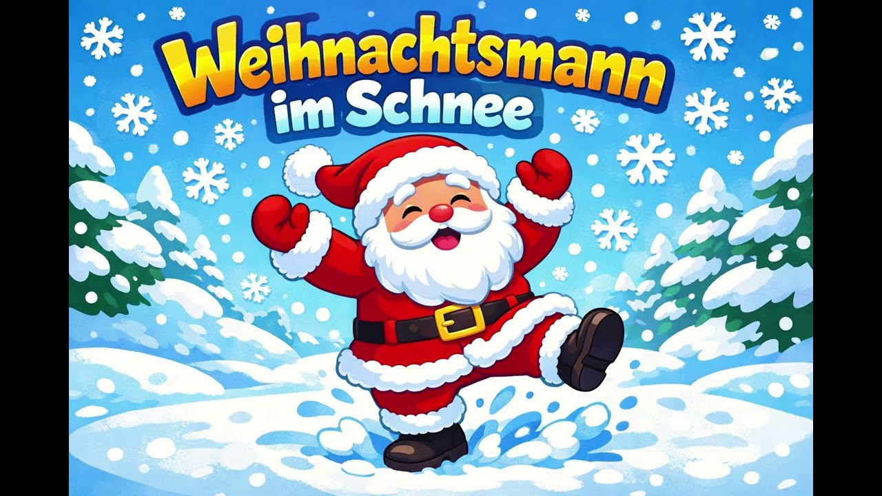 Weihnachtsmann im Schnee 🎅❄️ Lustiges Weihnachtslied zum Mitsingen & Tanzen | Für Eltern und Kita