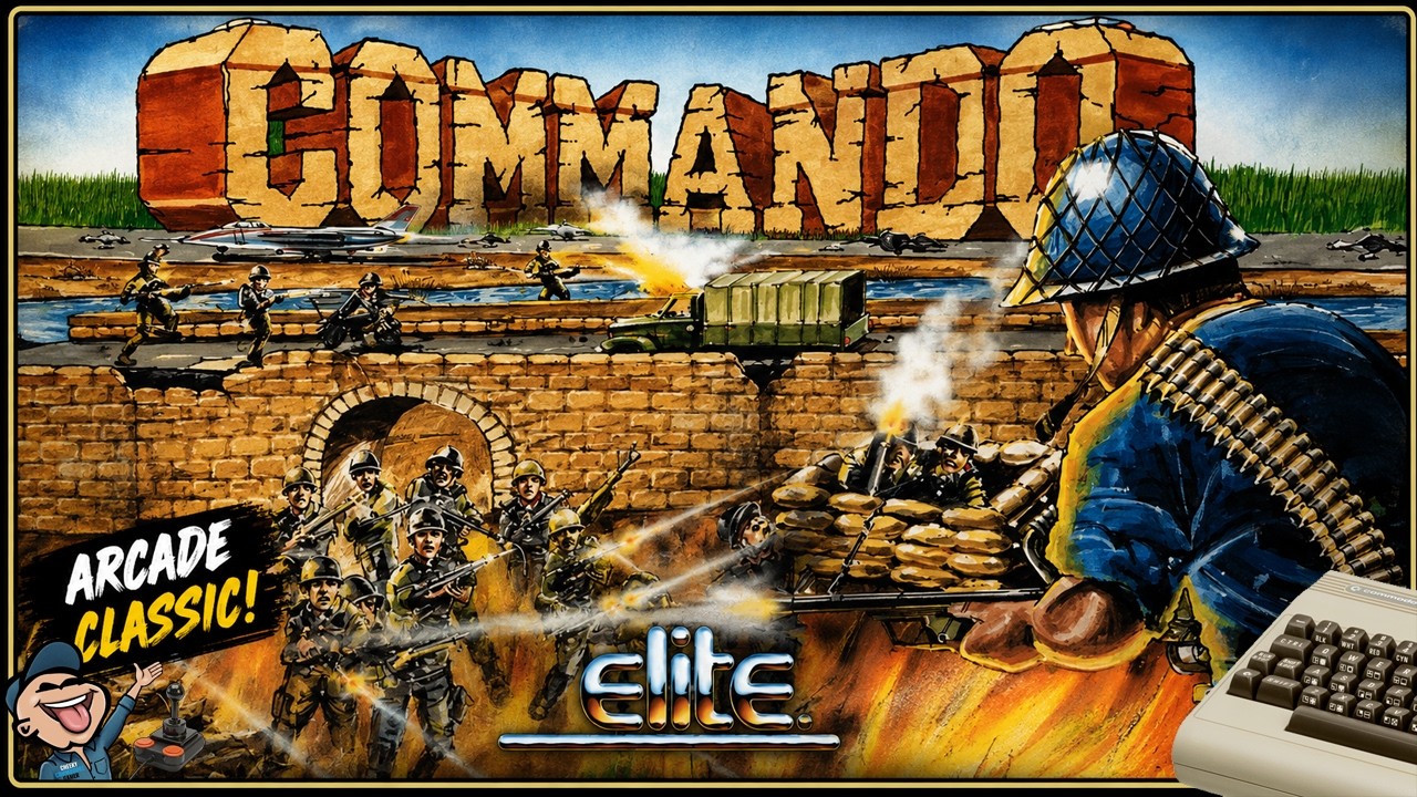 COMMANDO – Commodore 64 (1985) | Elite’s Intense Arcade-Style Shooter