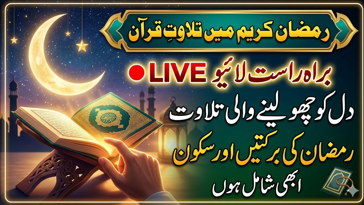 LIVE: Relaxing Quran Recitation for Stress Relief & Sleep | Feel the Peace