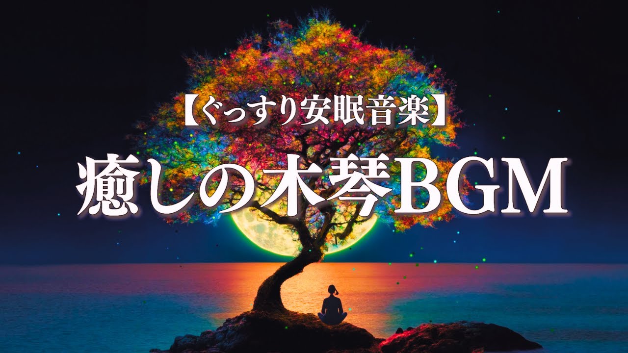 【ぐっすり眠れる癒しの木琴BGM。木が奏でる１音１音の優しい響きが安眠へと導いてくれます】