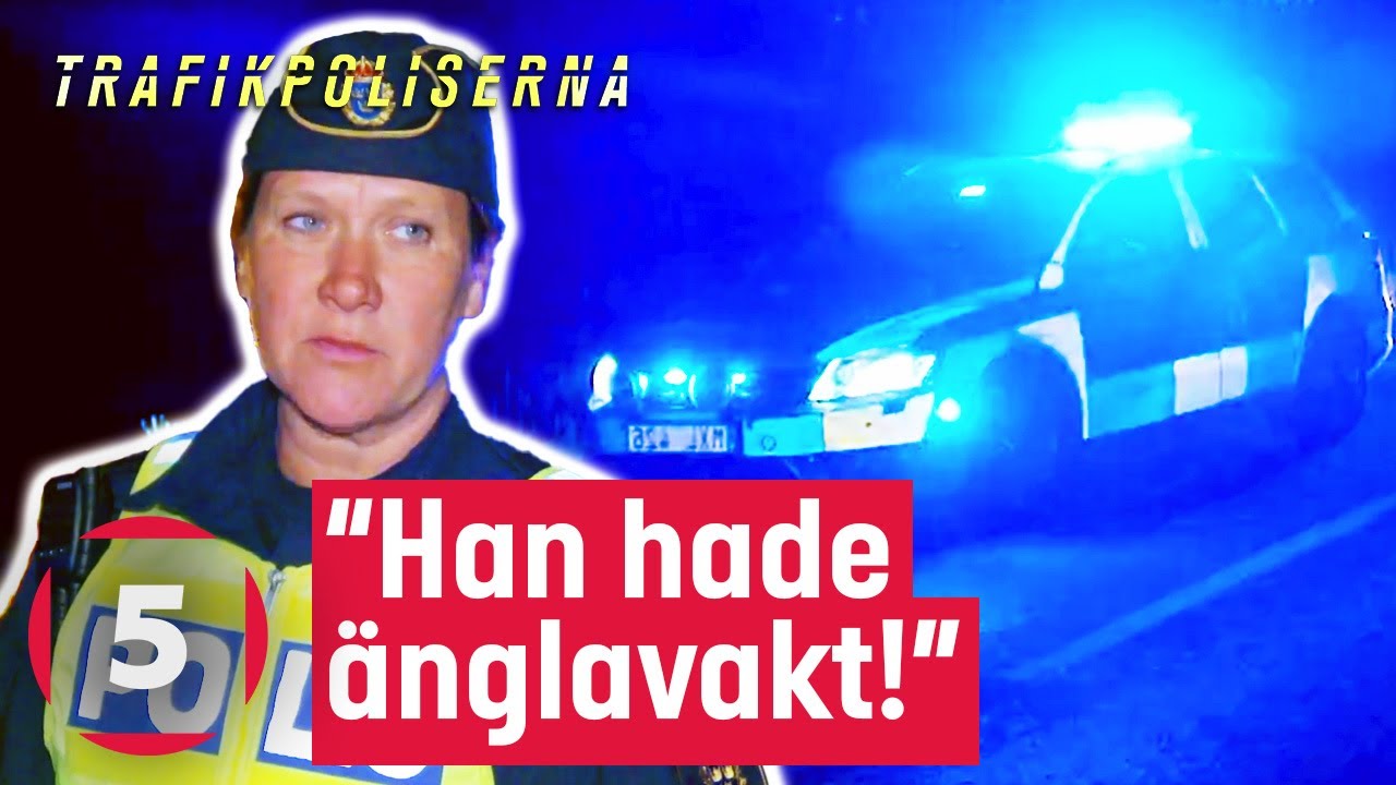 Hemsk bilkrasch när förare SOMNAR bakom ratten! | Trafikpoliserna | Kanal 5 Sverige