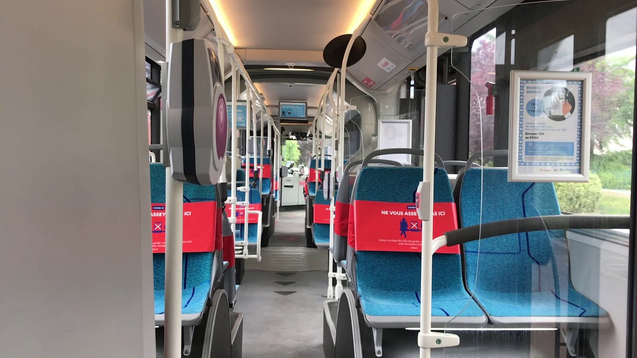 A bord du MAN Lion's City 18C Efficient Hybrid IDFM n°1750 Transdev Montesson La Boucle