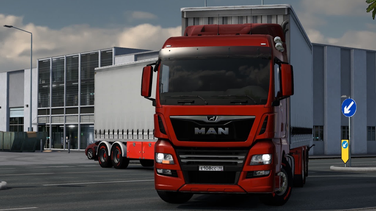 2198 / ЕTS2 1.57 / MAN TGX / Снова поменял трак.