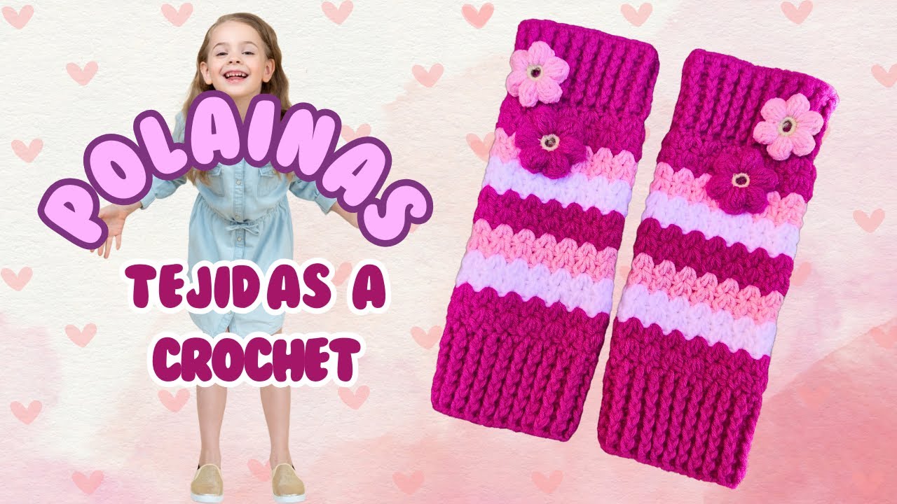 Como tejer POLAINAS O CALENTADORES A CROCHET paso a paso 🎀🧶