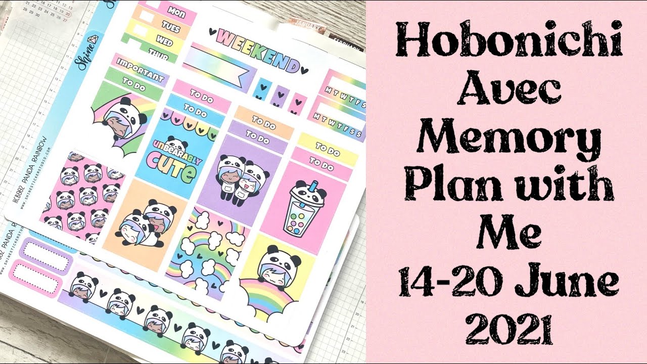 HOBONICHI COUSIN AVEC || Plan with me Weekly memory  14-20 June 2021