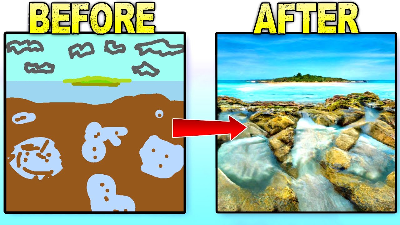 This AI Turned My Terrible Drawings Into Realistic Pictures! - Nvidia Canvas First Look