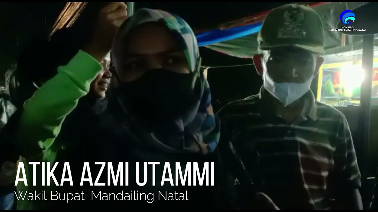 Wakil Bupati Mandailing Natal Atika Azmi Utammi ,Cek Lokasi  langganan Banjir Pasar lama Panyabungan