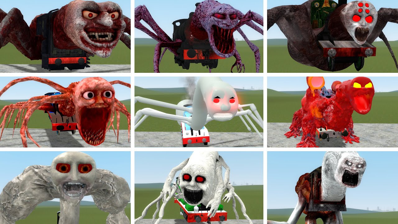 Train Monster Battle:Thomas and Friends,Diesel,Emily,Gordon,Douglas,Donald,Toby,Percy in Garry's Mod