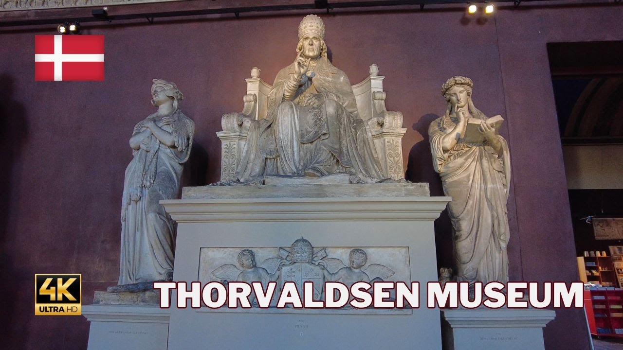 Explore Thorvaldsen Museum In Copenhagen Denmark 4K 60FPS