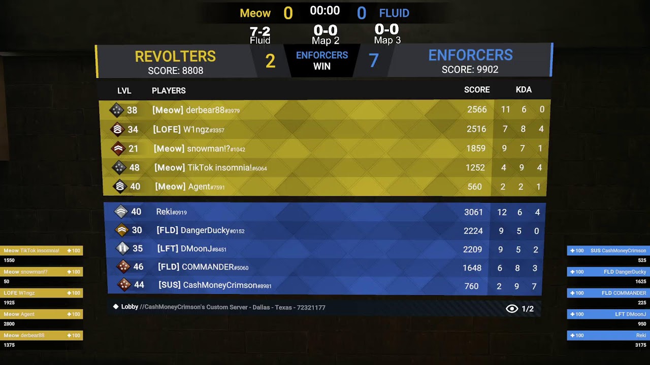 FLUID NA vs MEOW | VRML SCRIM