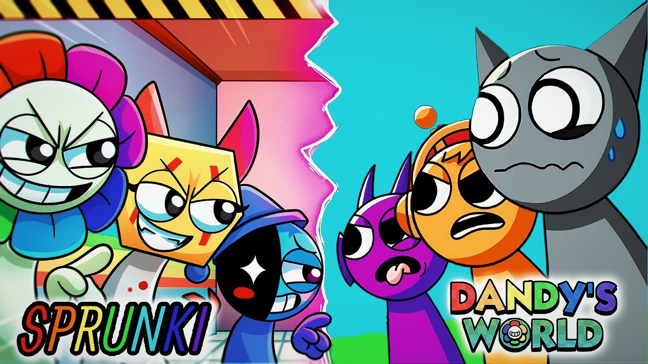 SPRUNKI VS DANDY'S WORLD 👊🏻🔥Animasi Sprunki Bahasa Indonesia