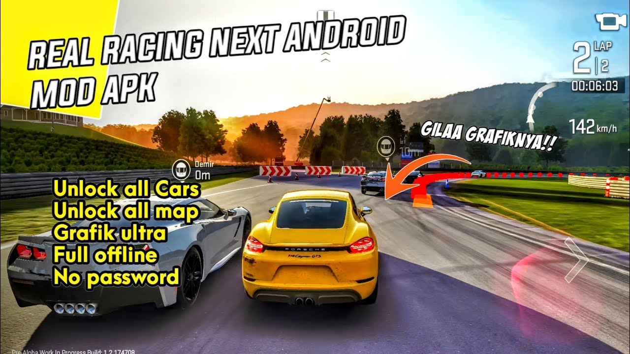 Real Racing Next Mod APK Grafik Realistis | Game Balap Mobil Android Terbaru