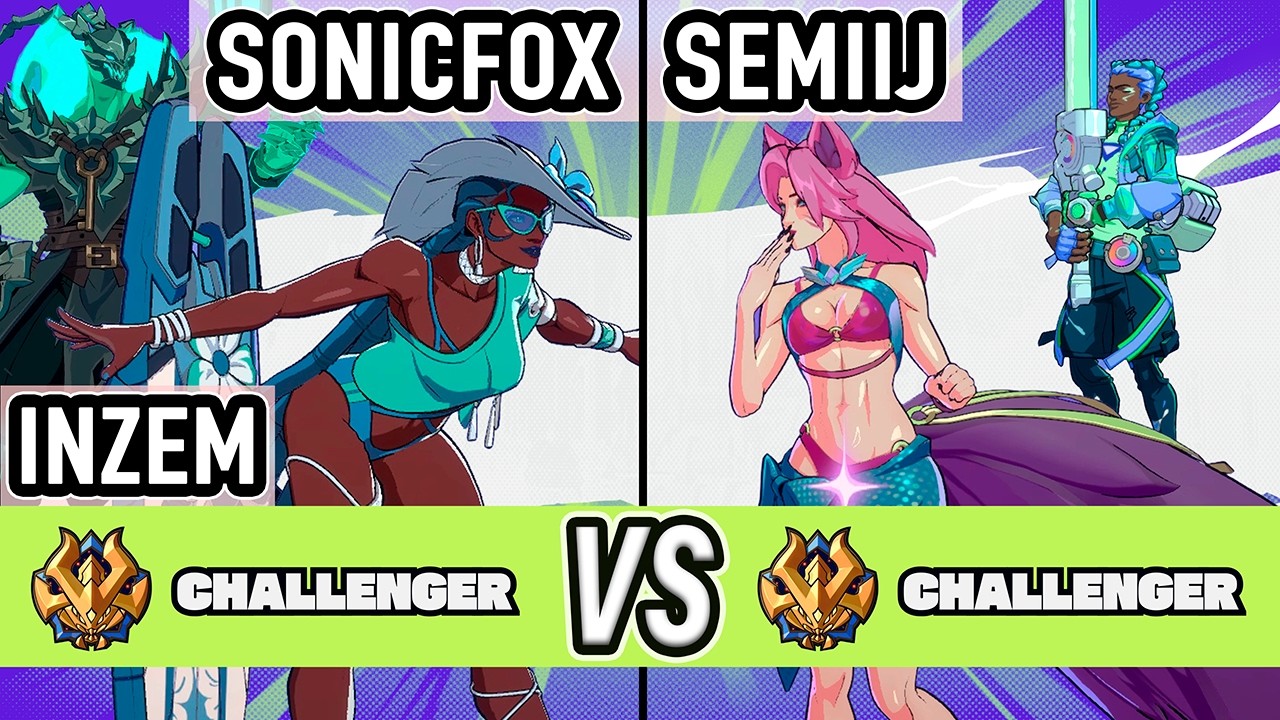2XKO ▰ SonicFox + INZEM (Senna / Thresh) vs Semiij (Ahri / Ekko) ▰ High Level Gameplay