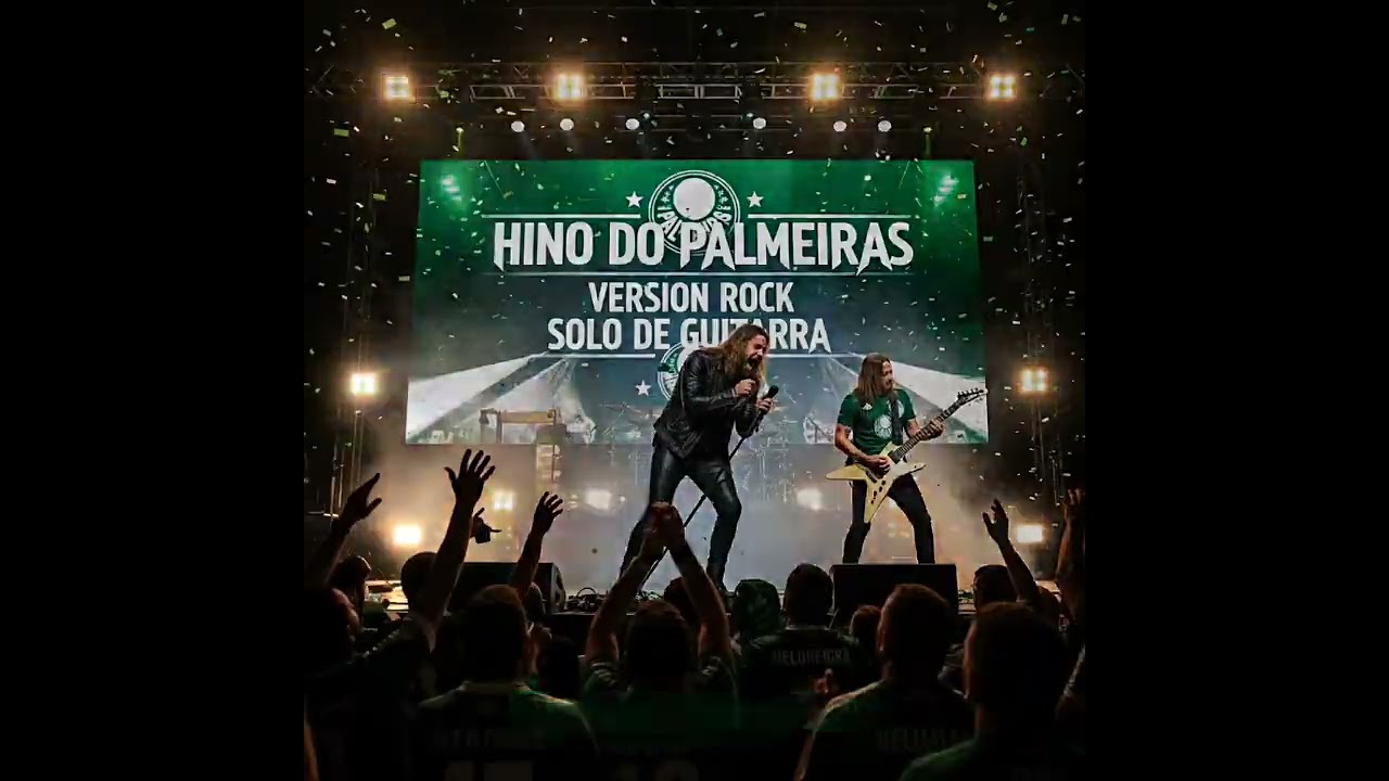 Hino Do Palmeiras💚🤍💚Versão Rock+Solo De Guitarra insano #Palmeiras #RafaelMusicaPlay