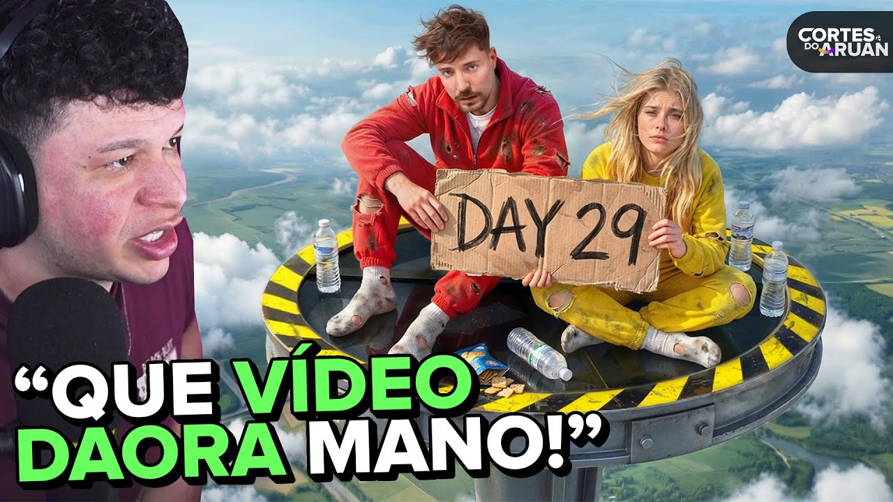 SOBREVIVA 30 DIAS PRESO NO CÉU E GANHE 250 MIL DÓLARES! (MRBEAST) - Cortes do Aruan