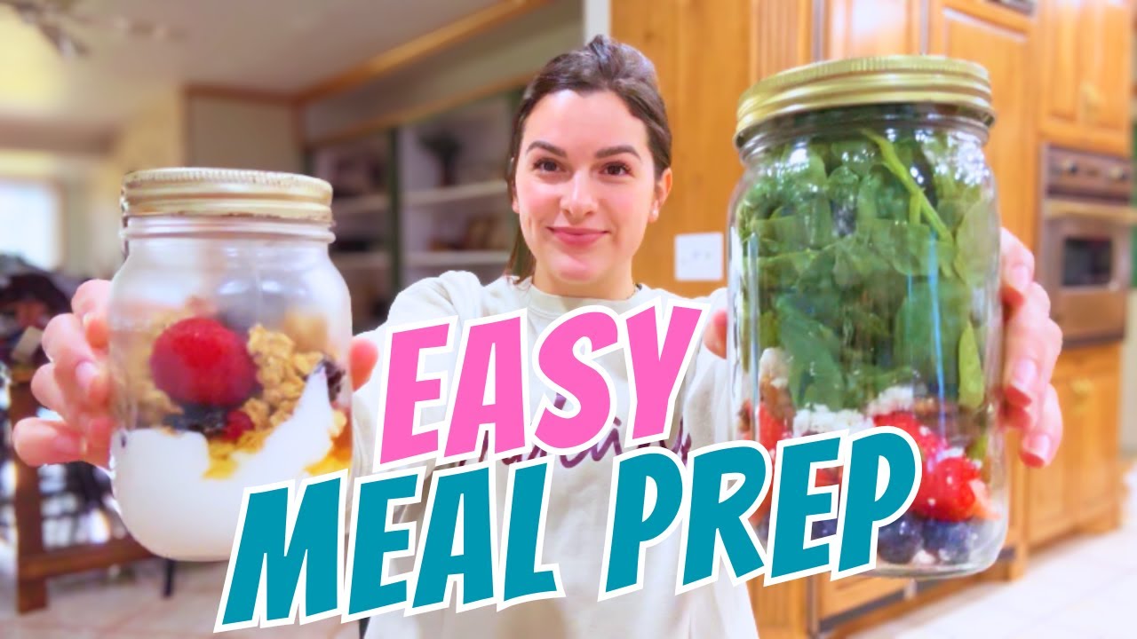 Super Easy Mason Jar Meal Prep Ideas! Meal Prep Ideas to Save Money! Mason Jar Salads