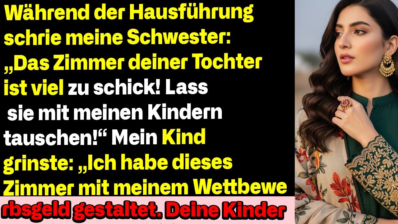Beim Hausrundgang schrie meine Schwester: „Das Zimmer deiner Tochter ist zu schick