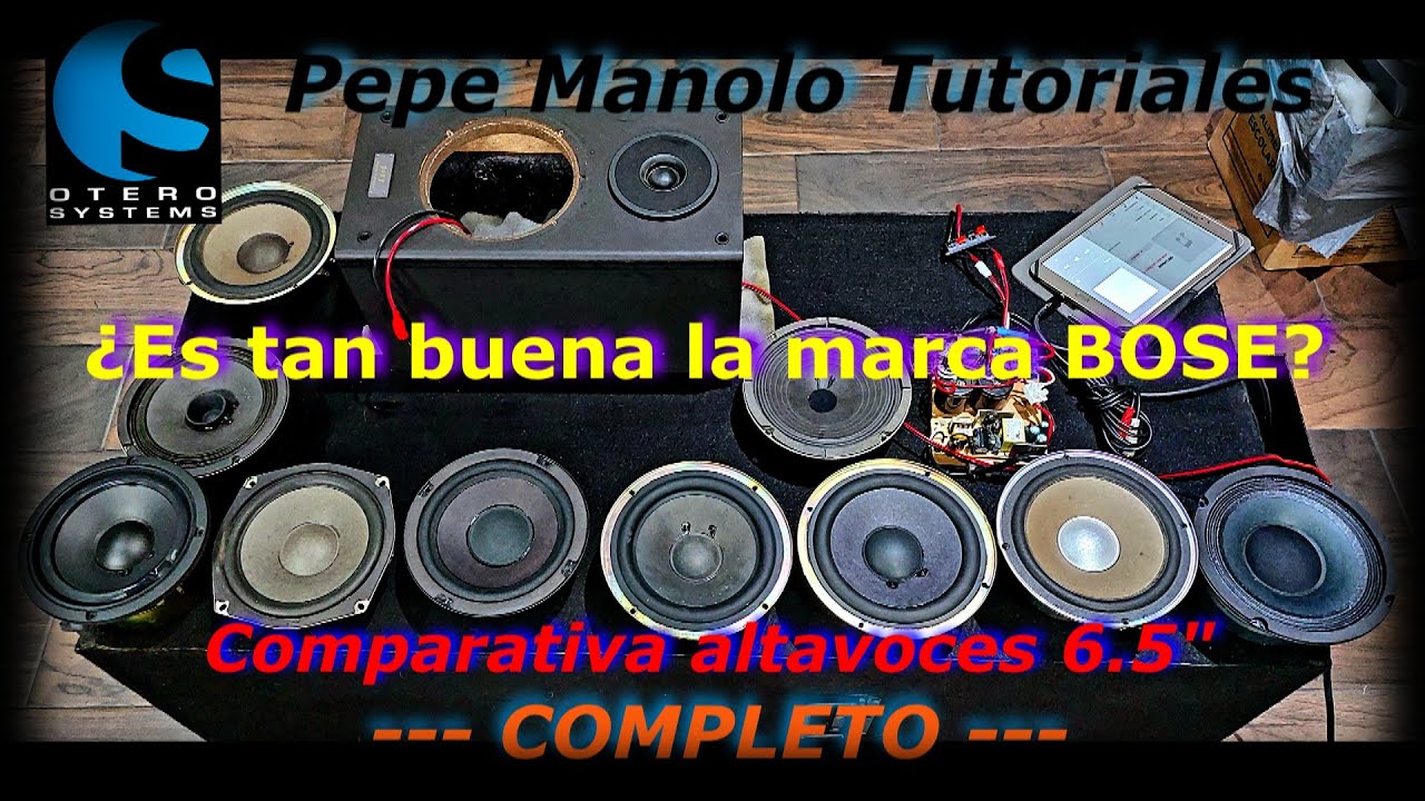 ¿Realmente es tan buena la marca BOSE? - Comparativa de altavoces de 6.5"
