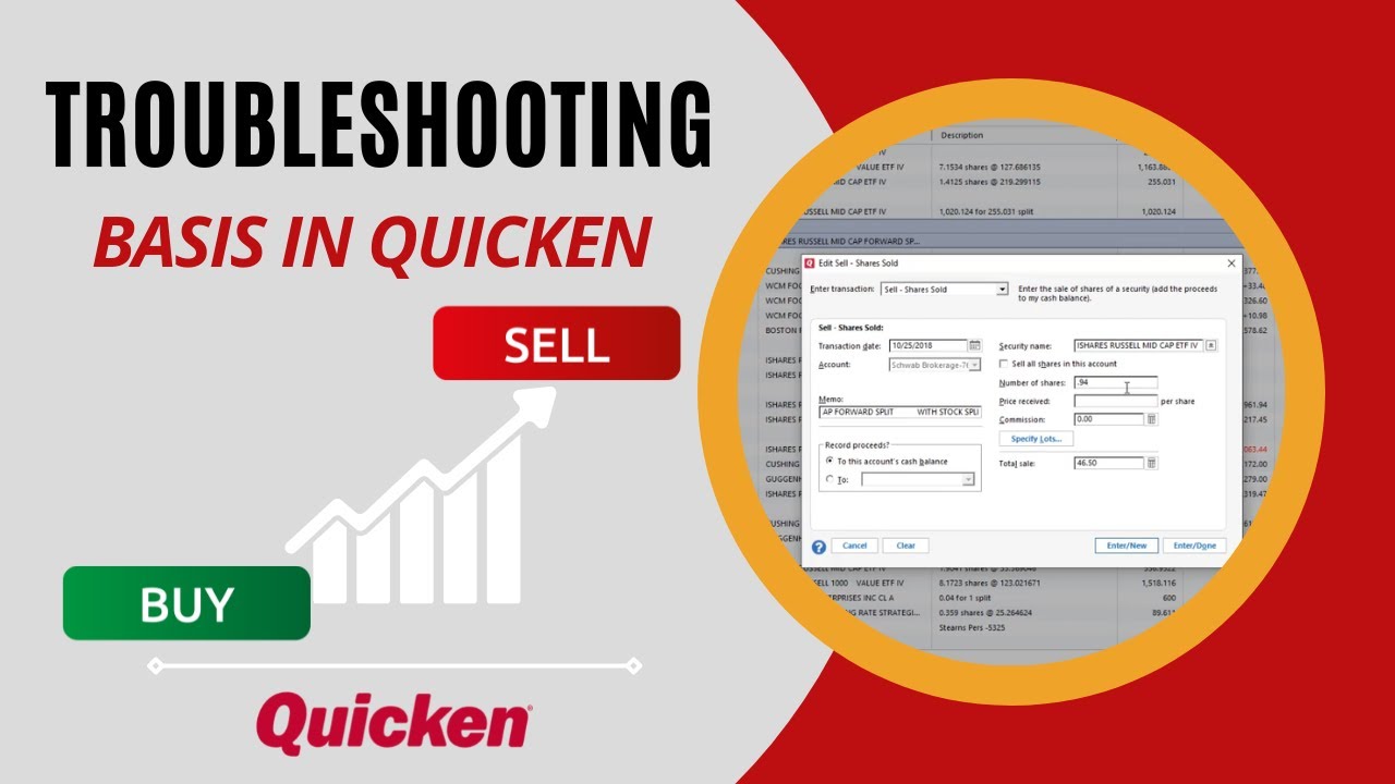 Troubleshooting Basis in Quicken