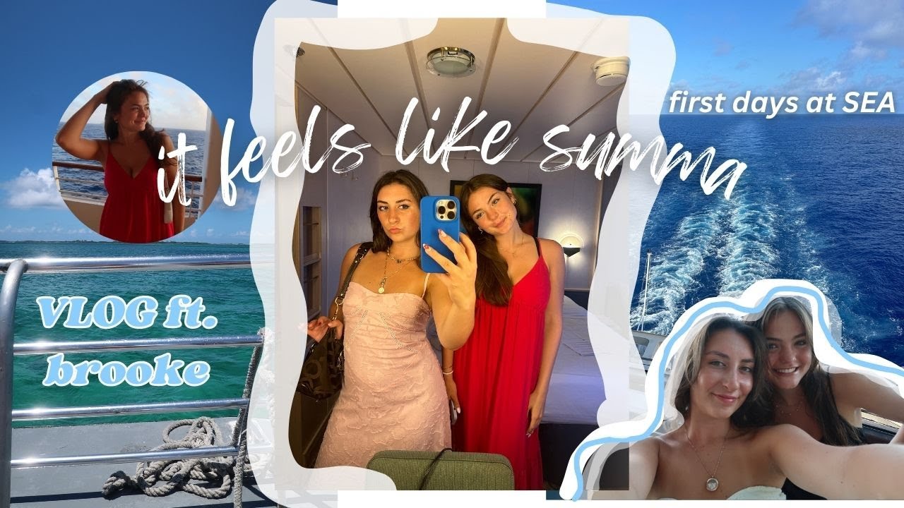 come on a cruise with us | first days at sea - CRUISE VLOG part 1