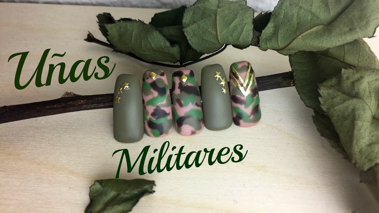 Tutorial de Uñas   Diseño Militar