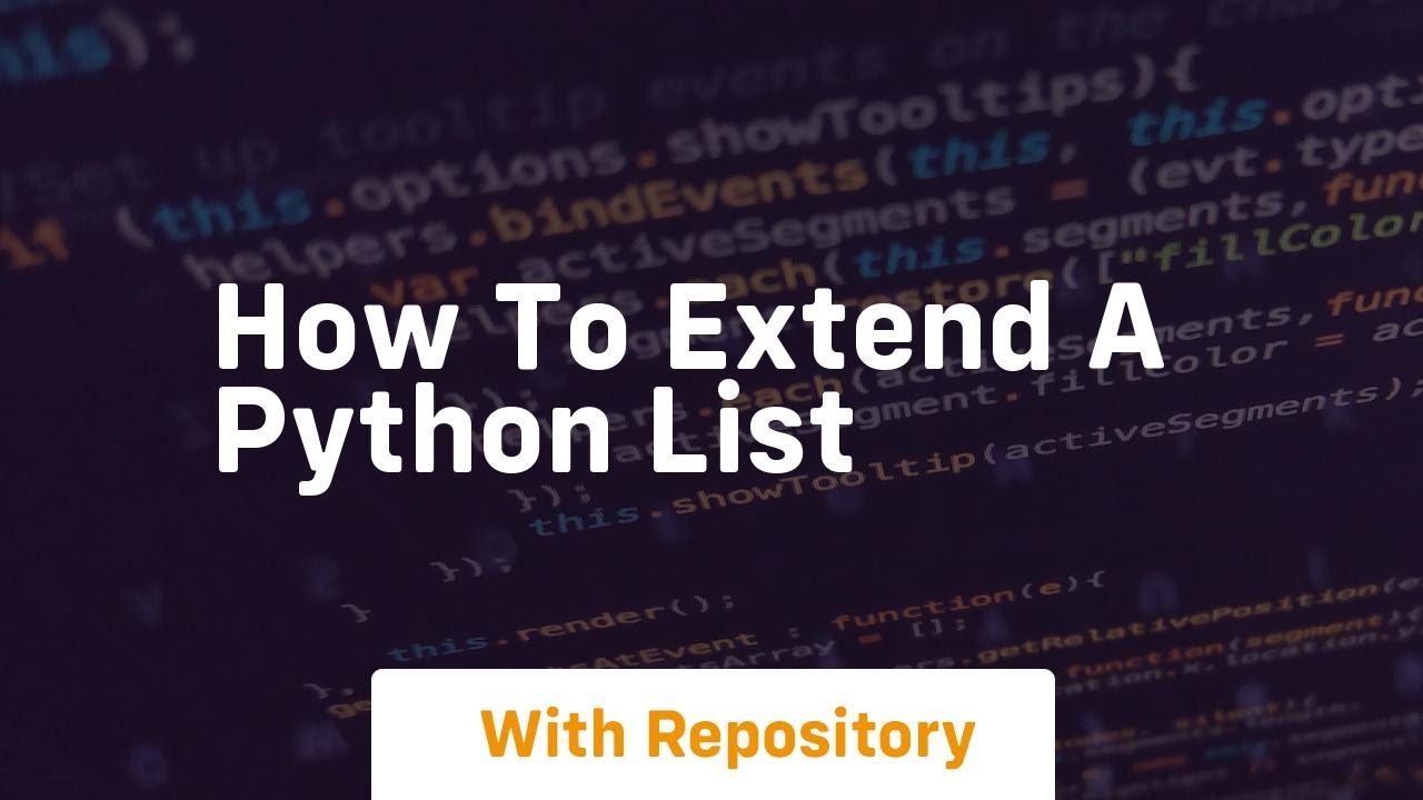 How to extend a python list