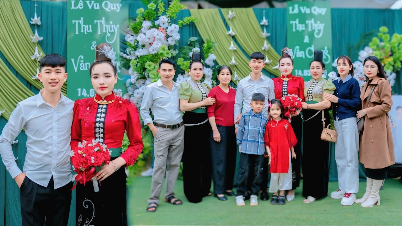 ĐÁM CƯỚI NGƯỜI THÁI BẢN NHỘP - XÃ NẬM LẦU - CÔ DÂU THU THUỶ & CHÚ RỂ VĂN CHUNG