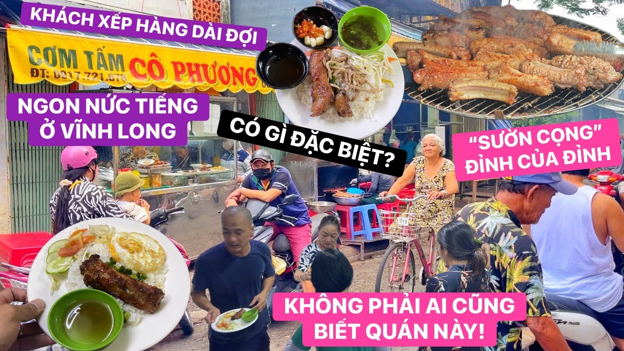 Cơm tấm Cô Phương Vĩnh Long – quán ngon nức tiếng không phải ai cũng biết, sườn cọng “đỉnh của đỉnh”