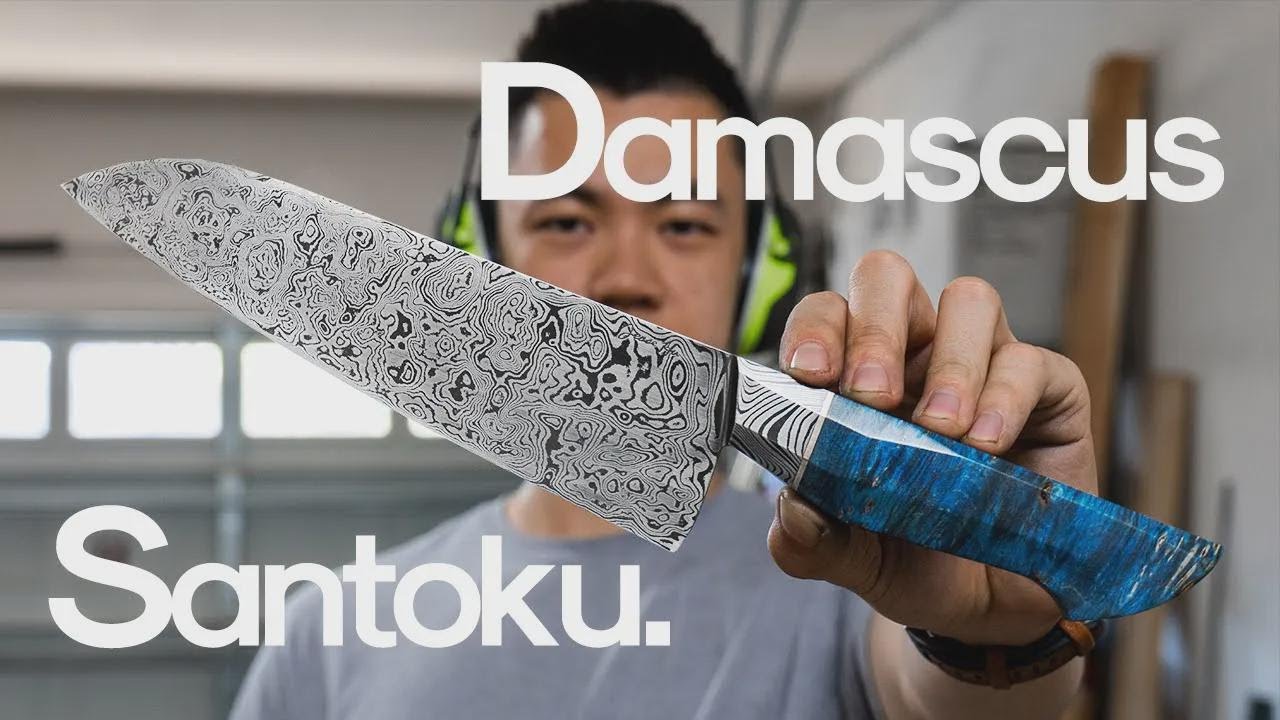 Haciendo un cuchillo de chef de Damasco valorado en $2000