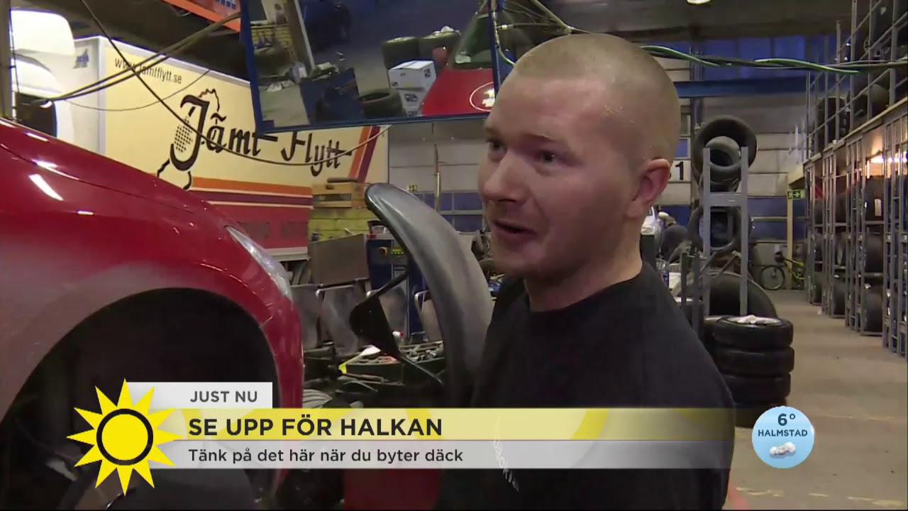 Se upp f&ouml;r halkan &ndash; t&auml;nk p&aring; det h&auml;r n&auml;r du byter d&auml;ck - Nyhetsmorgon (TV4)