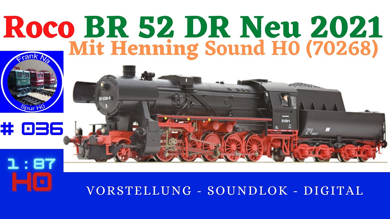 Roco BR 52 DR #70278 #Henning Sound Neu 2021
