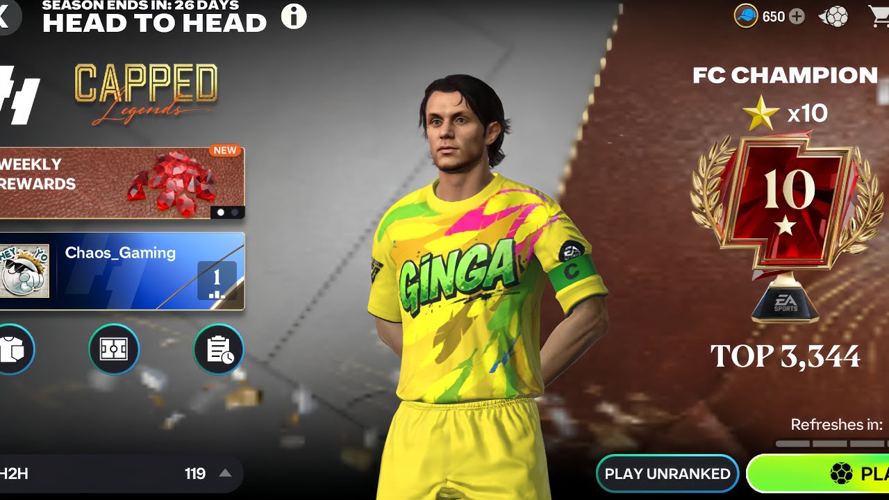 Can I reach fc champion 50 STARS in H2H  🤔