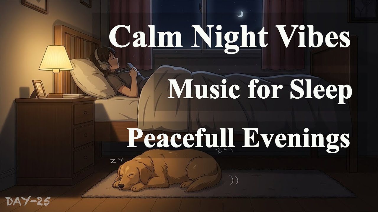Calm Night Vibes 🌌 | Relaxing Music for Sleep, Stress Relief & Peaceful Evenings