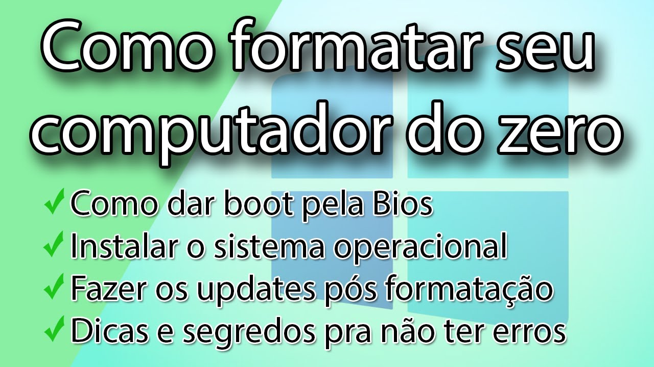 Como formatar o computador do zero - tutorial completo