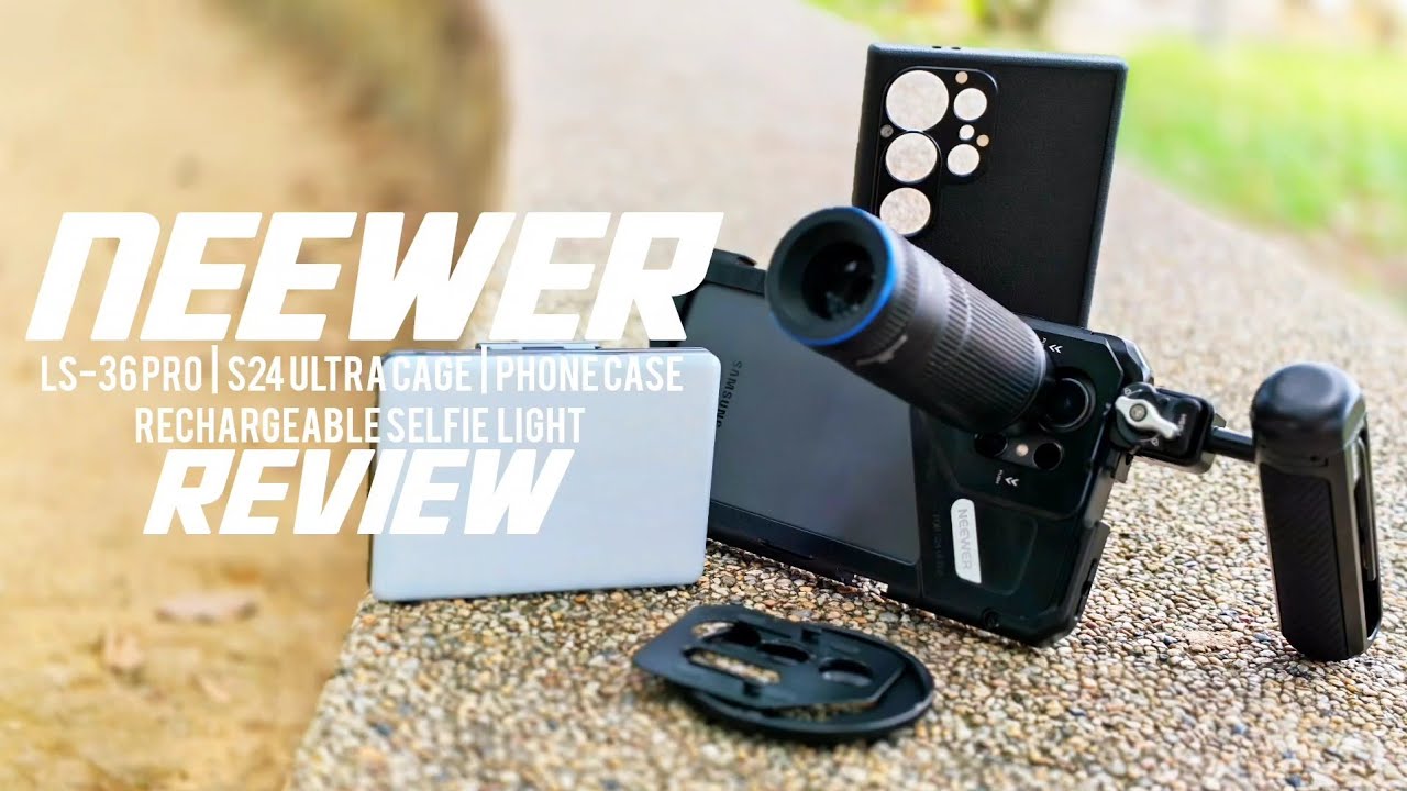 Neewer LS-36 Pro | S24 Ultra Phone Cage & Case | Selfie Light Review! Mobile Photography Upgrades!