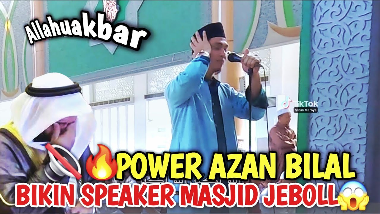 ADZAN TERMERDU DI INDONESIA, POWER AZAN SANG JUARA BIKIN JEBOL SPEAKER MASJID😭