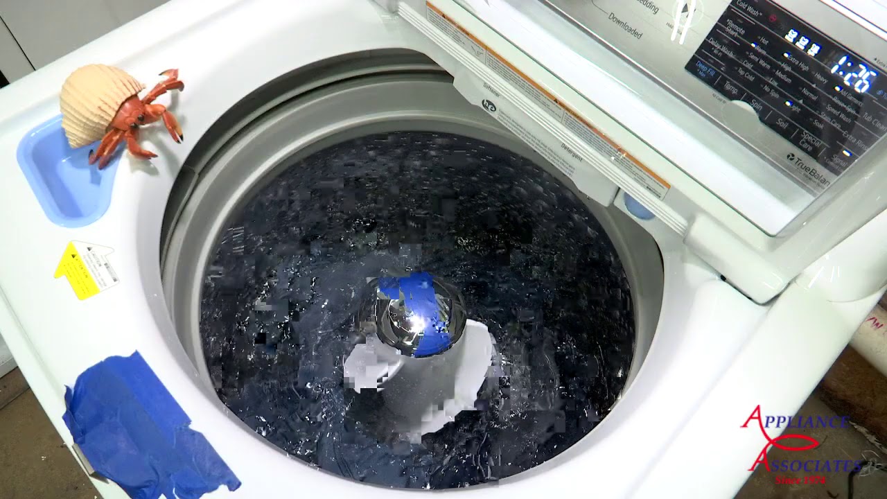 LG WT7305CW Top Load Washer First Look   Washing Jeans