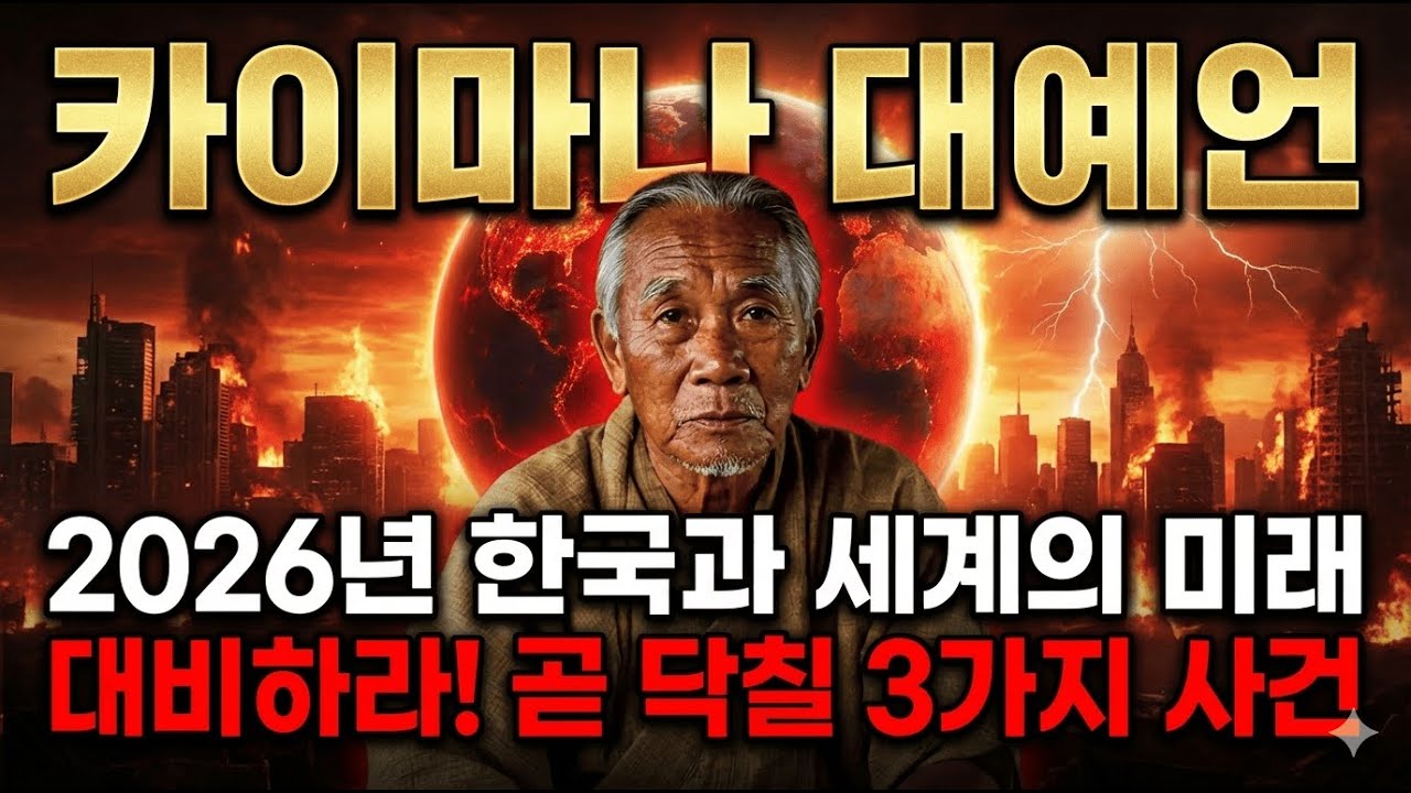 2026년 한국의 3가지 사건을 예언한 카이마나