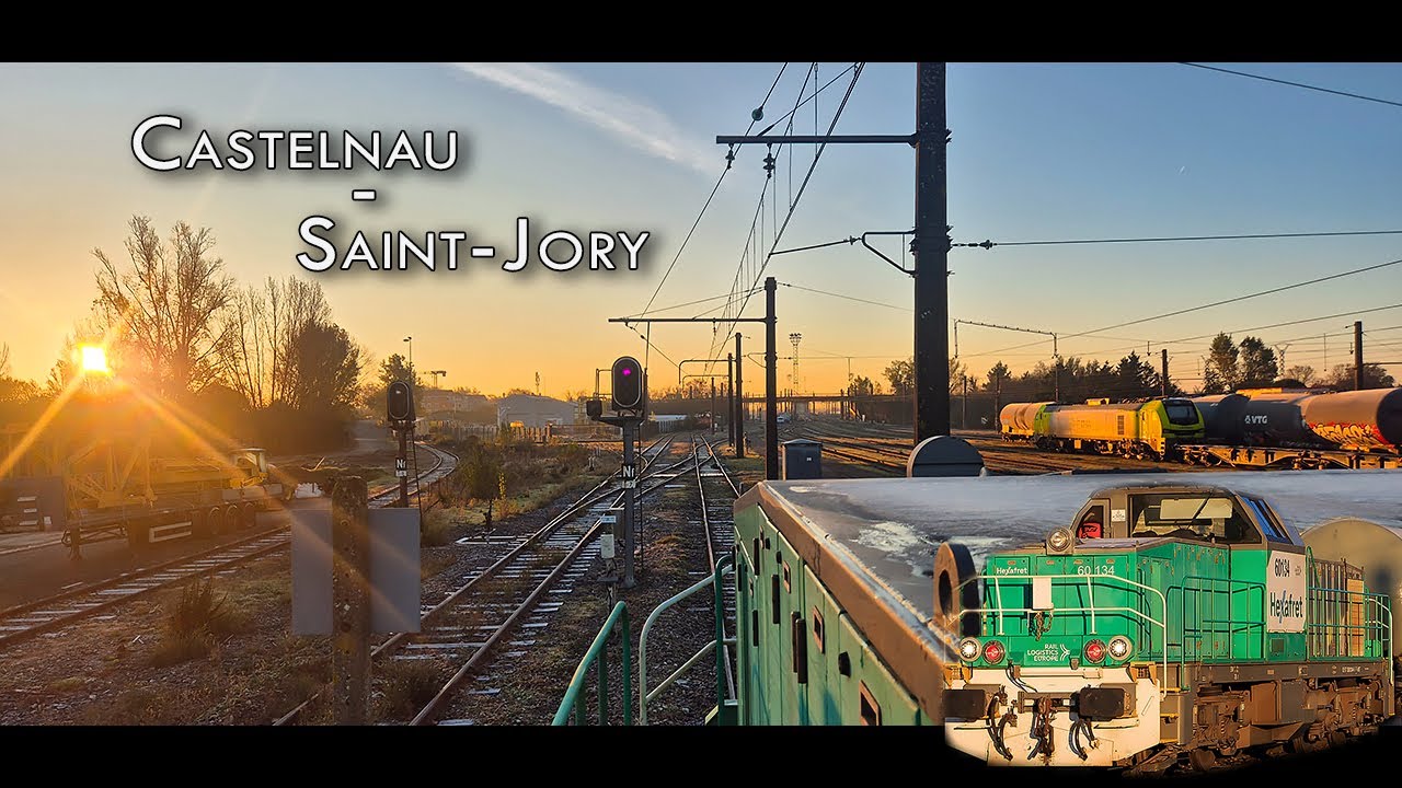 [Cab Ride] Castelnau - St-Jory au lever du soleil en BB60000 - 4K