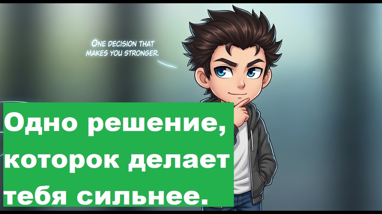 Одно решение, которое делает тебя сильнее.